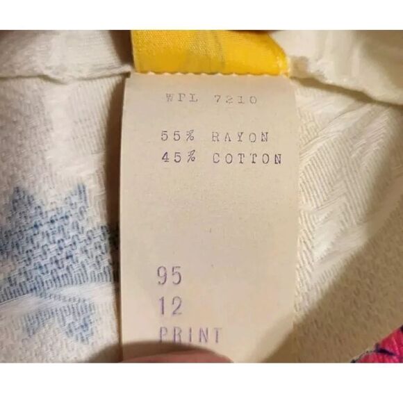 Vtg.Mint '60s Beeline Cotton Mod Print Dress sz.Vtg 12/Modern 6 Union Label USA - Picture 6 of 7